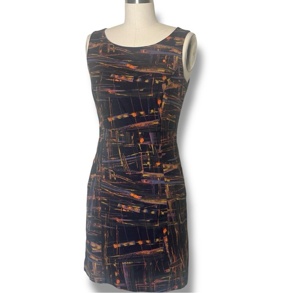 Anthropologie Tabitha Expressionist Abstract Sheath Dress Size 6 EUC! - Picture 4 of 12